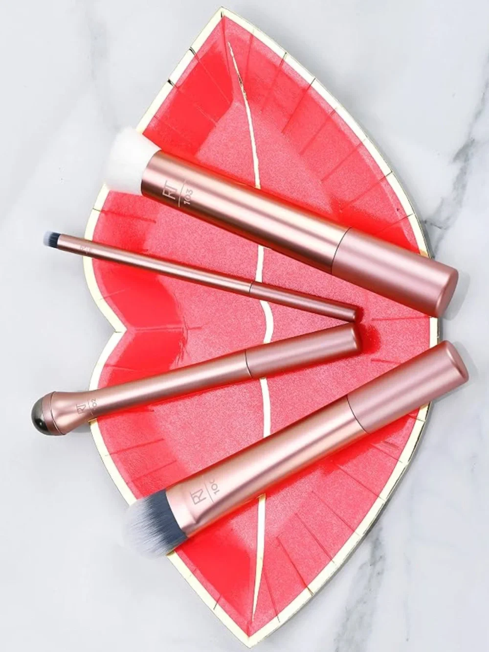 NWT | NIB | Real Techniques Prep and Prime Makeup Brush Set | 4-Piece